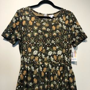 LuLaRoe Amelia Dress 2XL Green NWT